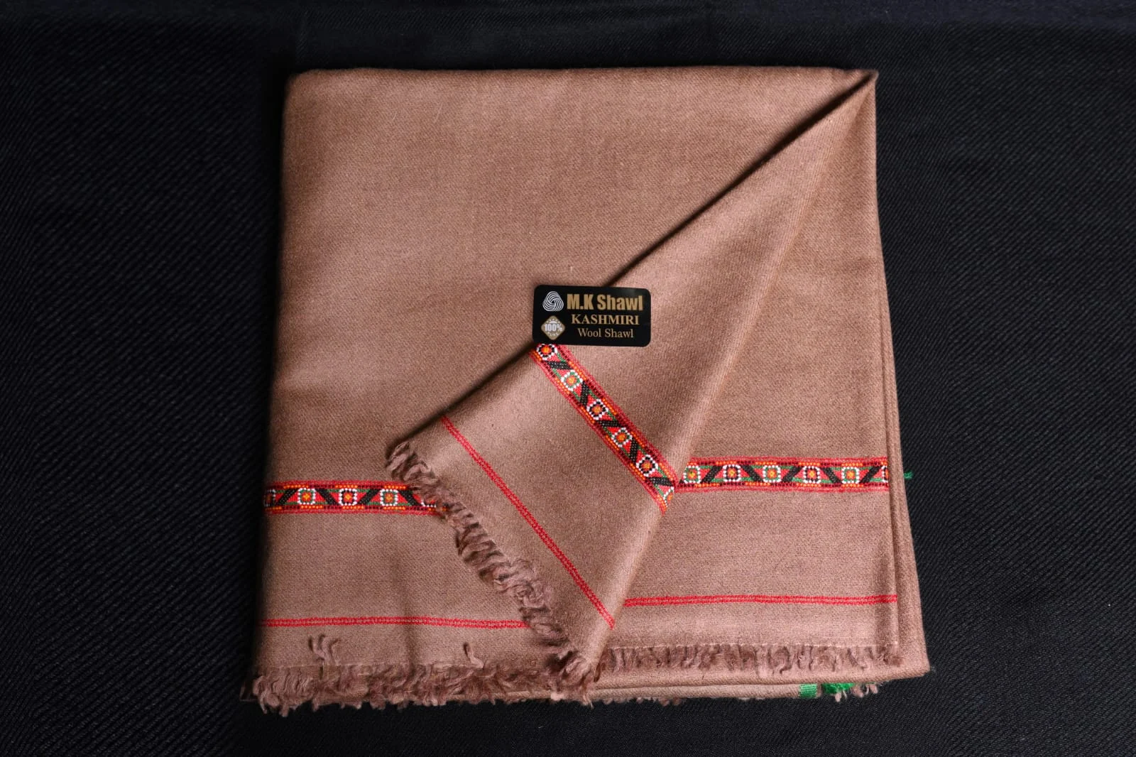 Pashmina Kashmira Men's Shawl – Woven Red Border
