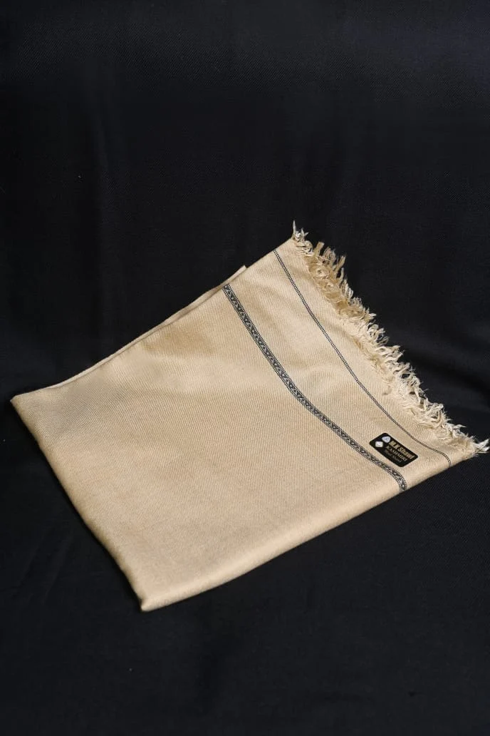 Pure China Wool Men's Shawl – Cream